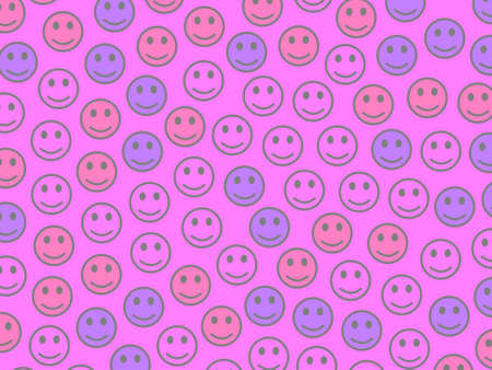 Messenger decoration. Holiday pattern. Group containing random faces.の写真素材