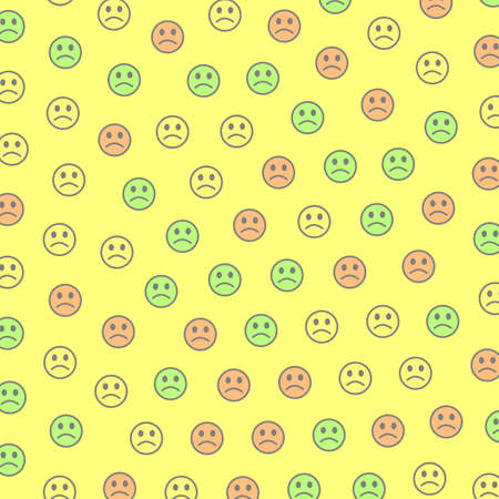 People decoration. Flat pattern. Association including amusing emotions.の写真素材