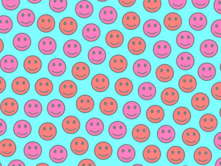 Life decoration. High definition pattern. World including funny smileys.の写真素材