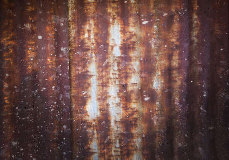 Old galvanized steel sheet fullの写真素材