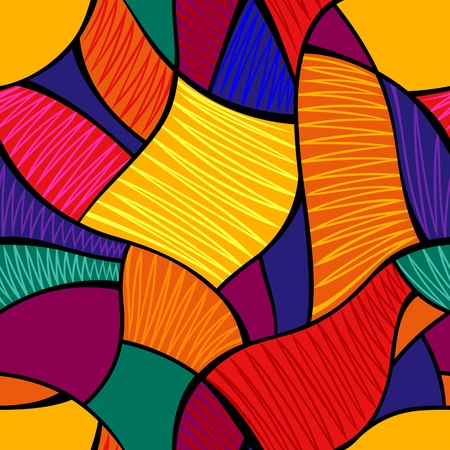 abstract seamless vivid mosaic patternのイラスト素材