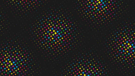 Color Halftone Effect With Black,this is an illustration work, very suitable for background,...