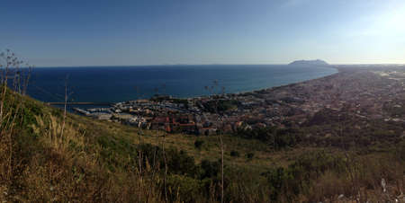 Terracina Panorama from Monte Gioveの写真素材