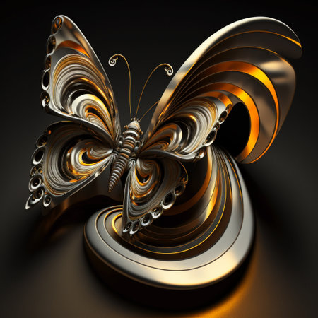 3d illustration of abstract geometric composition,digital art works. Computer generated graphics.の素材