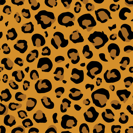 Leopard skin seamless pattern. Animal skinのイラスト素材
