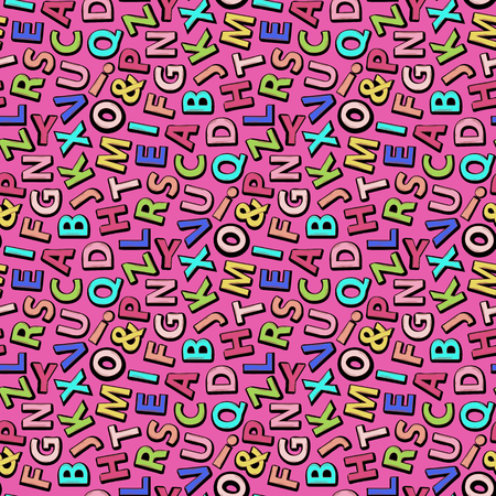 ABC background.Alphabet patternのイラスト素材