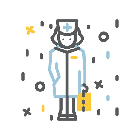 Doctor icon vector illustrationのイラスト素材