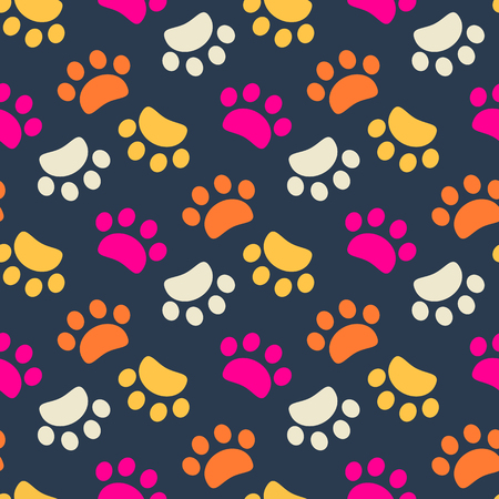 Footprint animals backgroundのイラスト素材