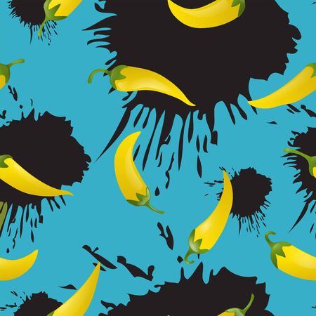 Pepper seamless patternのイラスト素材