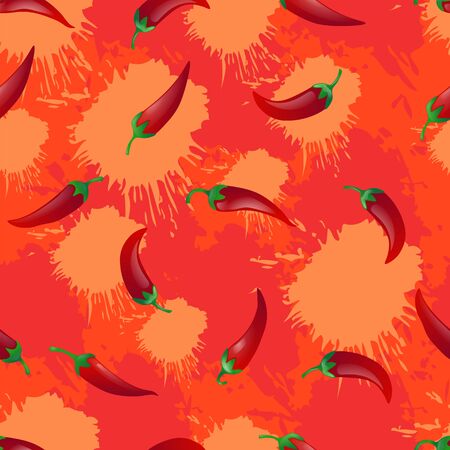 Pepper seamless patternのイラスト素材
