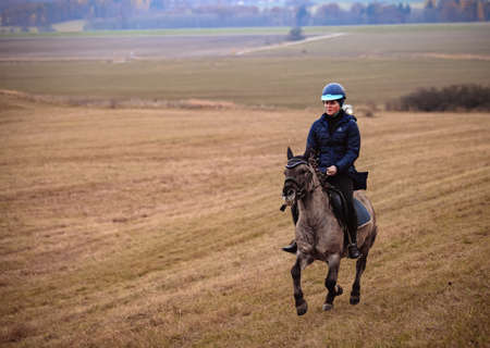 St. Hubertus ride in fall - hunt of fox Czech republicのeditorial素材