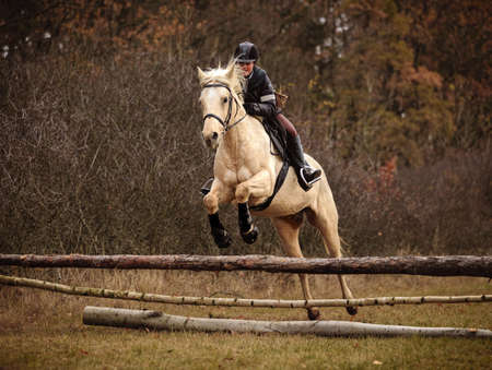St. Hubertus ride in fall - hunt of fox Czech republicのeditorial素材