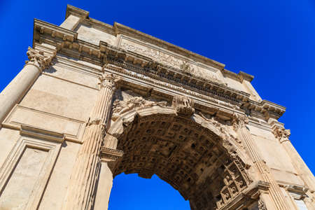 Rome, Italy at the Arch of Constantine and the Colosseum, Forum Romanum, Vatican, Europeのeditorial素材