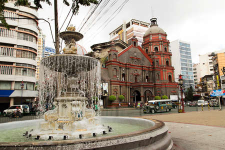 Binondo Catholic Church in Manila Chinatownのeditorial素材