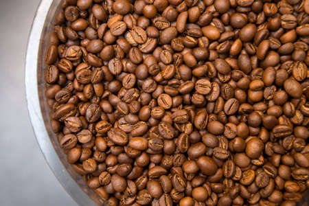 Coffee beans close up, macro