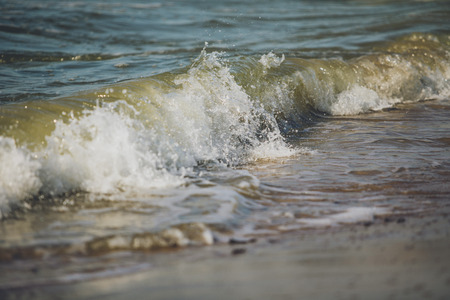 small waves in the Baltic seaの写真素材