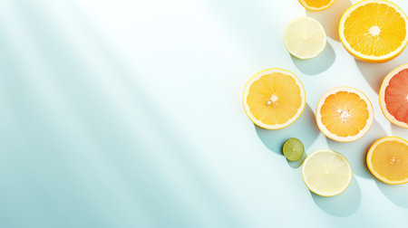 Essential citrus, rich in Vitamin C for a cold season's fruit boost. Winter Wellnessの素材