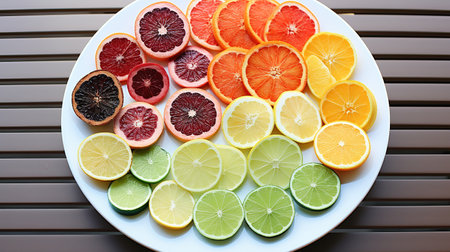 Essential citrus, rich in Vitamin C for a cold season's fruit boost. Winter Wellnessの素材