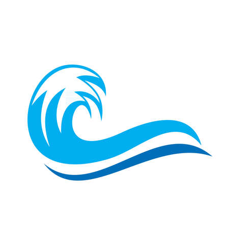 abstract wave logoの写真素材