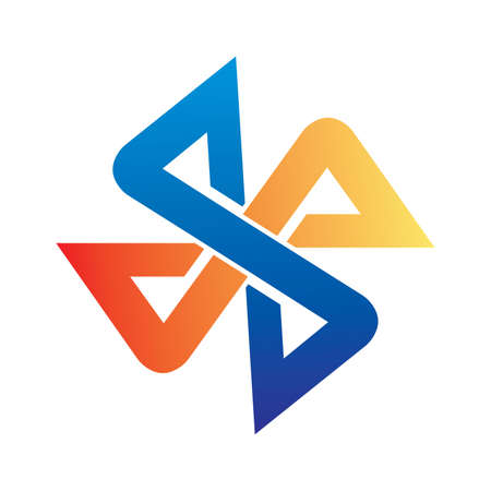 abstract fan logoのイラスト素材