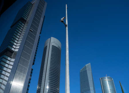 Madrid new financial skycrapers in downtown, Spainのeditorial素材