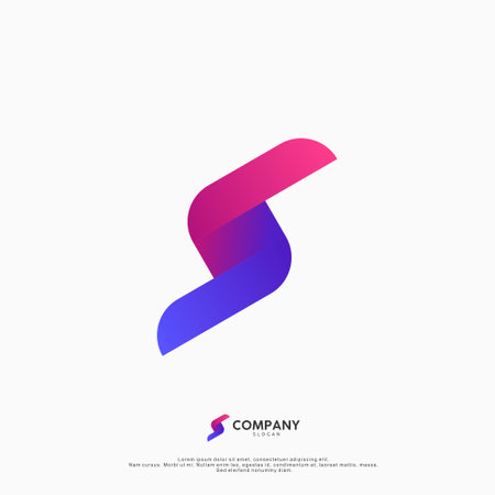 Modern Letter S Logo Template for App or Businessのイラスト素材