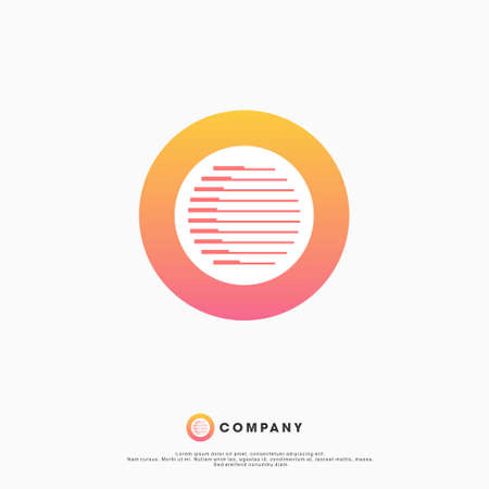 Modern Sunny Logo Design Templateのイラスト素材
