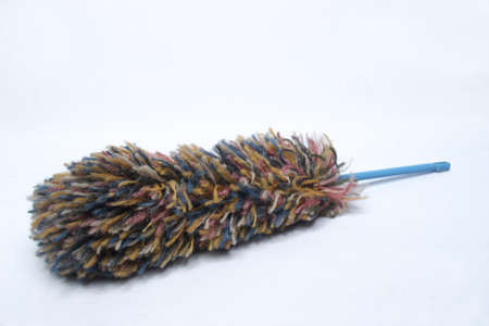 Dirty duster isolated on white background. household clean tools