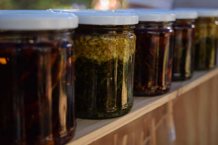 Herbs in Brineの写真素材