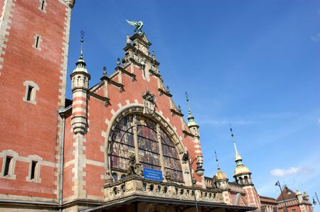 tower in a historic brick building in GdaÅ„sk Poland