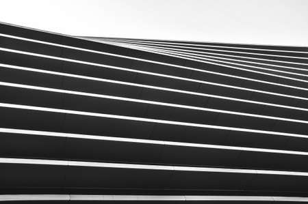 wall facade black and white building abstraction architecture modernの写真素材