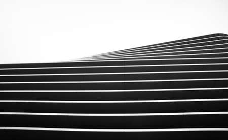 wall facade black and white building abstraction architecture modernの写真素材