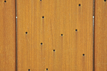 Corten wall facade perforated with holes