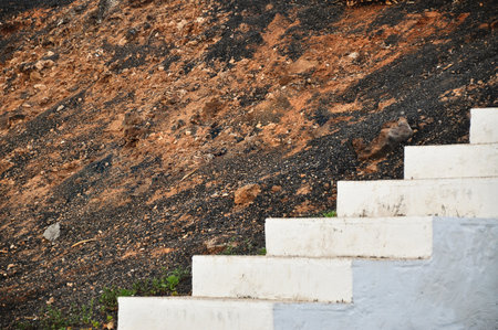 Modern white stairs close-upの写真素材