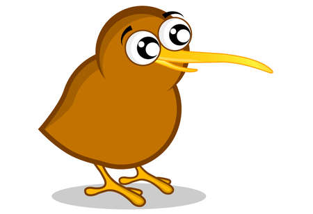 Kiwi cartoon のイラスト素材