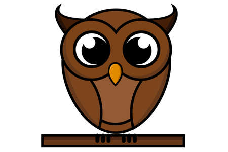 Owl illustrationのイラスト素材