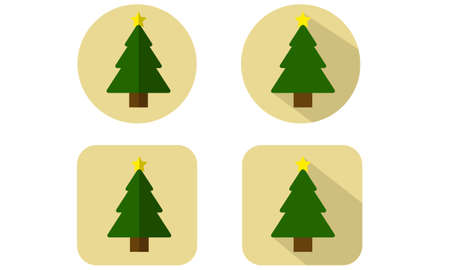 Christmas Tree Iconsのイラスト素材