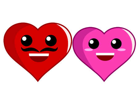 Hearts in Loveのイラスト素材