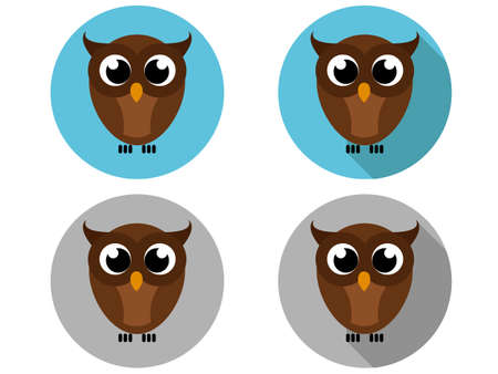 Owl Iconsのイラスト素材