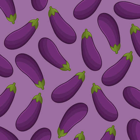Eggplant backgroundのイラスト素材