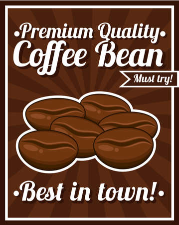 Coffee bean posterのイラスト素材