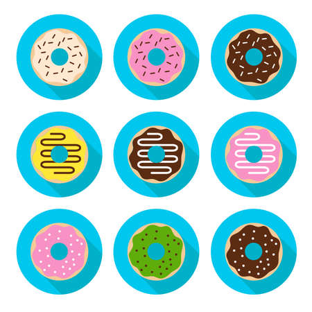 Donut Iconsのイラスト素材