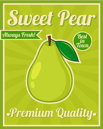 Pear Posterのイラスト素材