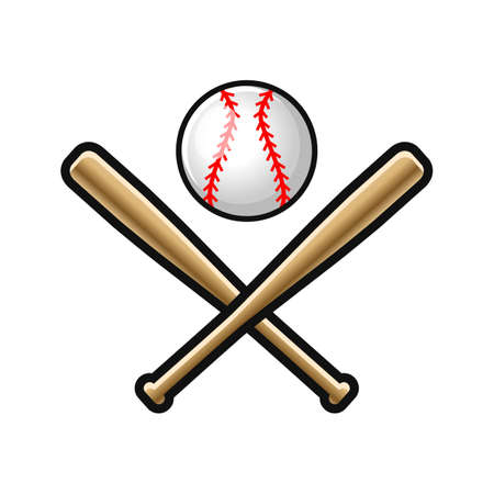 Baseball Bat Illustration, vector illustrationBaseball Bat Illustration, vector illustrationのイラスト素材