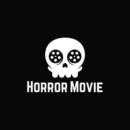 Horror Movie label vector illustrationのイラスト素材