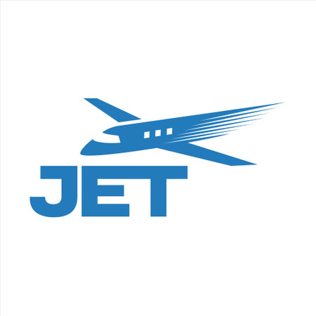 jet plane travel minimalist logo designのイラスト素材