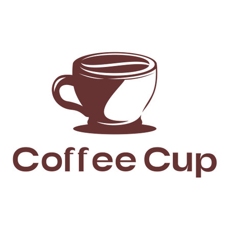 coffee cup minimalist logo designのイラスト素材