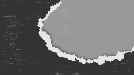 Modern Abstract Black Paper Ripped In Dirty Grunge Background  Template Good Use For Bannerのイラスト素材