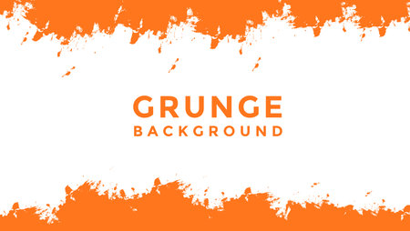 Abstract Orange Grunge Texture In White Background Good Use For Banner Or Presentationのイラスト素材