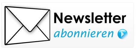 subscribe to newsletter, german languageの写真素材